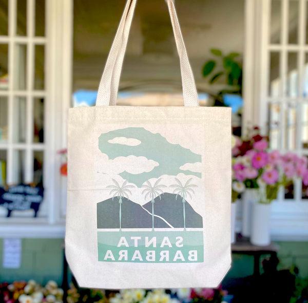 Santa Barbara Palms Canvas Tote